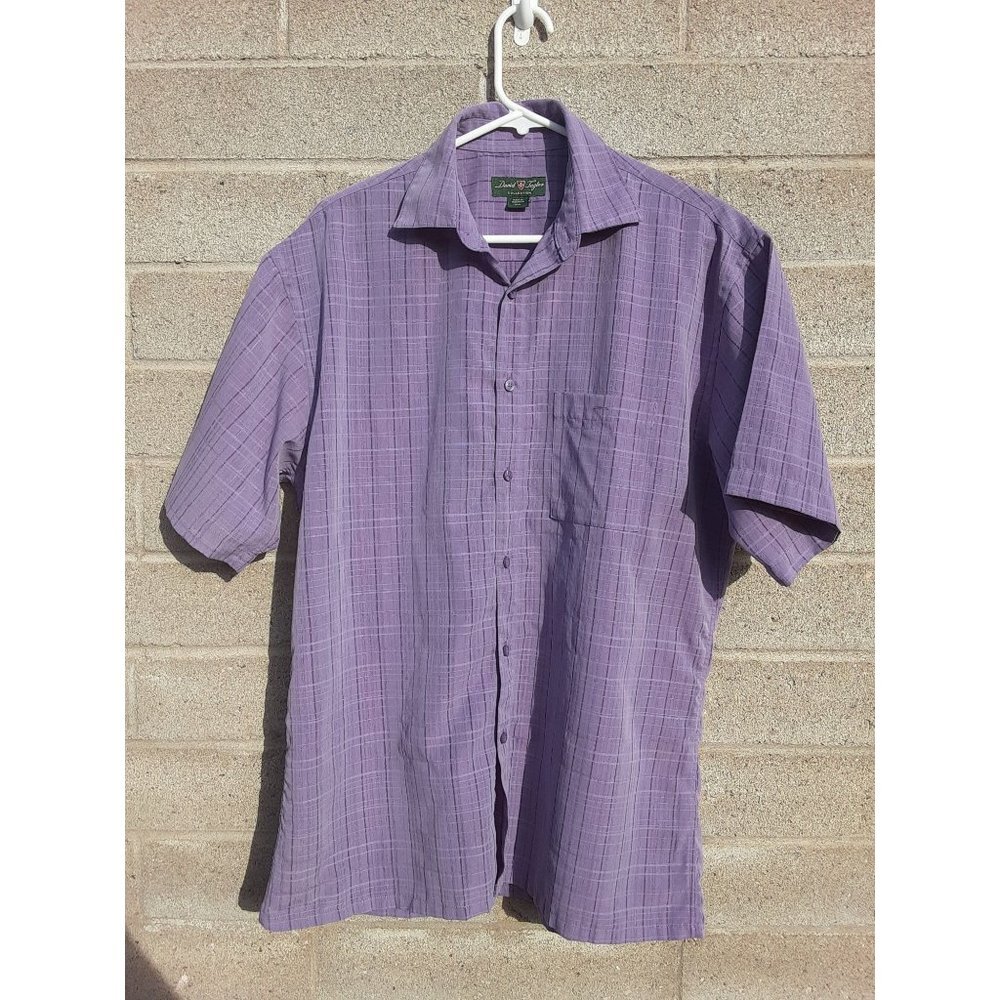 David Taylor plaid short sleeve top